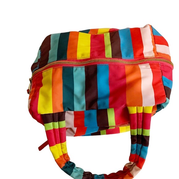 Juicy Couture Striped Fabric Purse Y2K Throwback Bag Satchel JC 90's Style - Picture 5 of 8